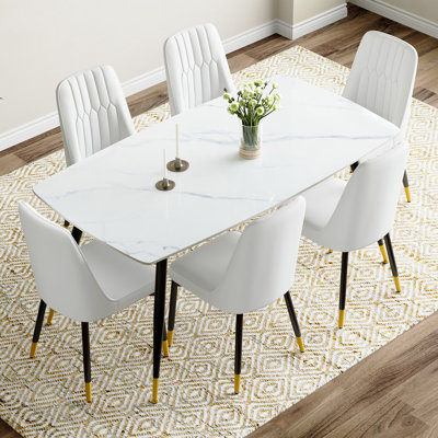 Marble Top Dining Set