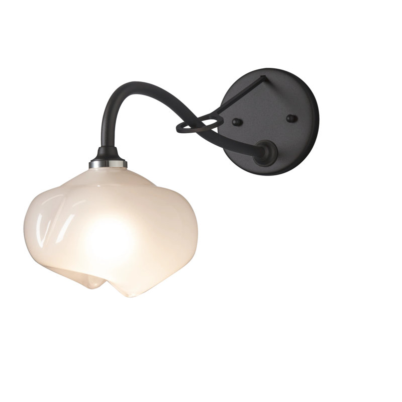 Ume 1 - Light Hardwired Armed Sconce, Black
