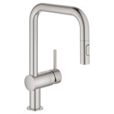 Minta® Dual Spray Pull Down Touch Single Handle Kitchen Faucet with Accessories