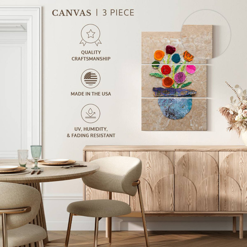 Harnek Flower Pot III, 74" H x 48" W