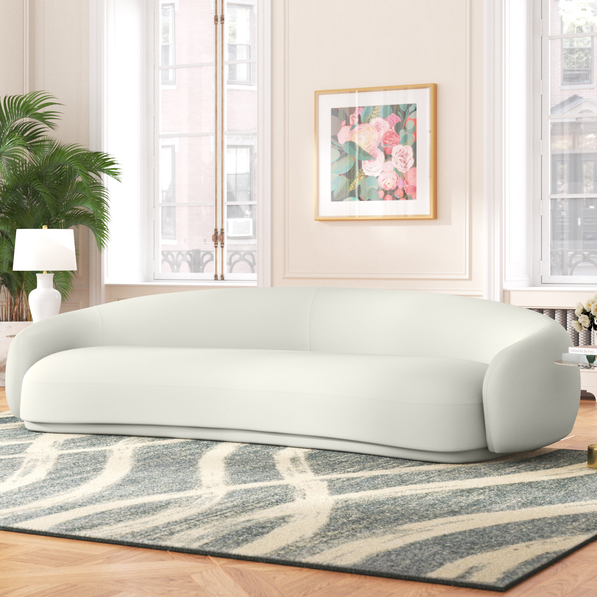 TOV Kendall 120 Inch Sofa Wayfair