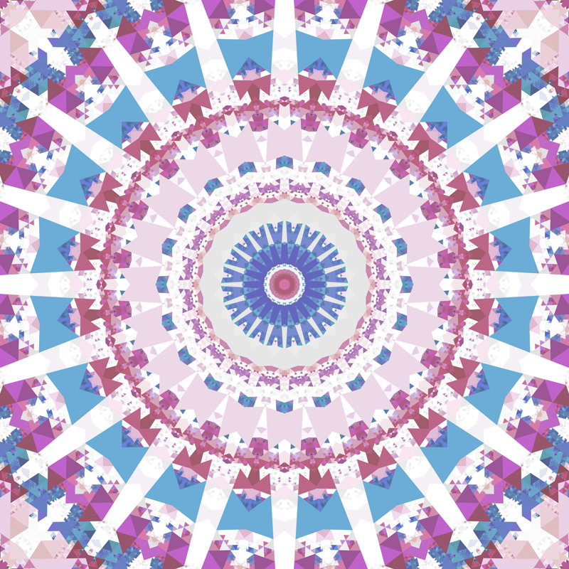 «Kaleiope Studio Bohemian Mandala» par Michelle Arena - impression sur toile tendue, H 12 po x l 12 po
