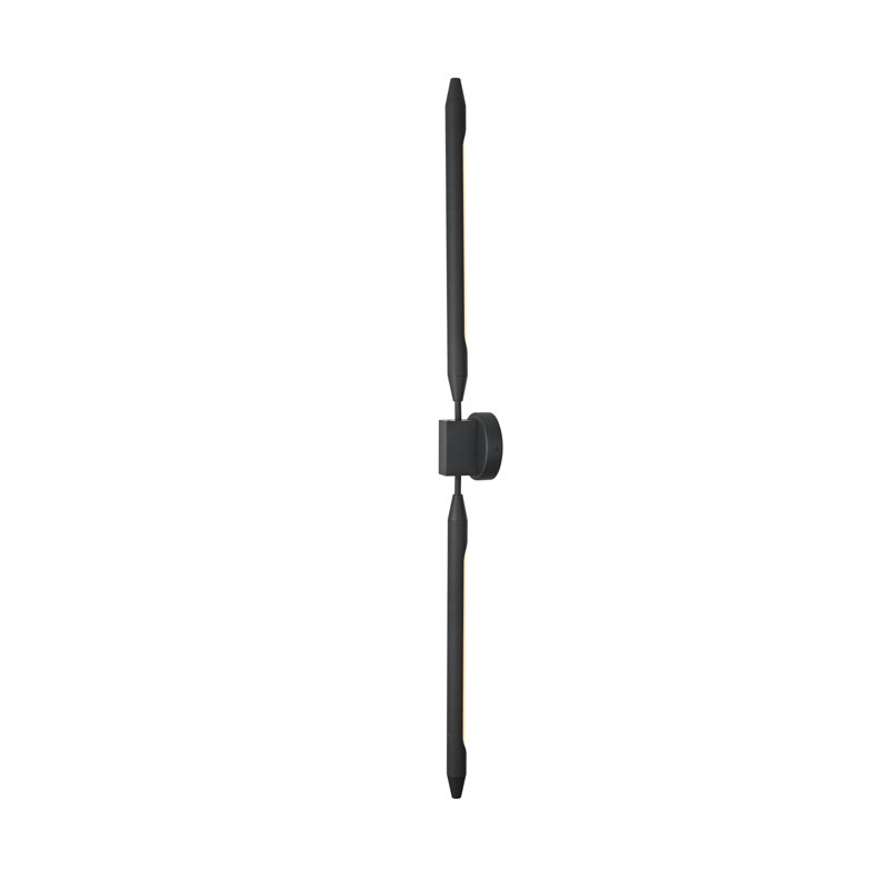 Omarie Outdoor Wall Sconce in Black
