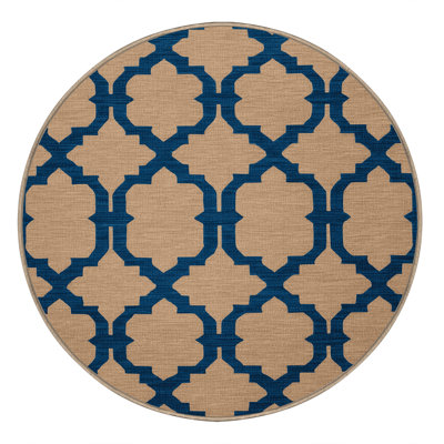 Machine Washable Trellis Beige Area Rug