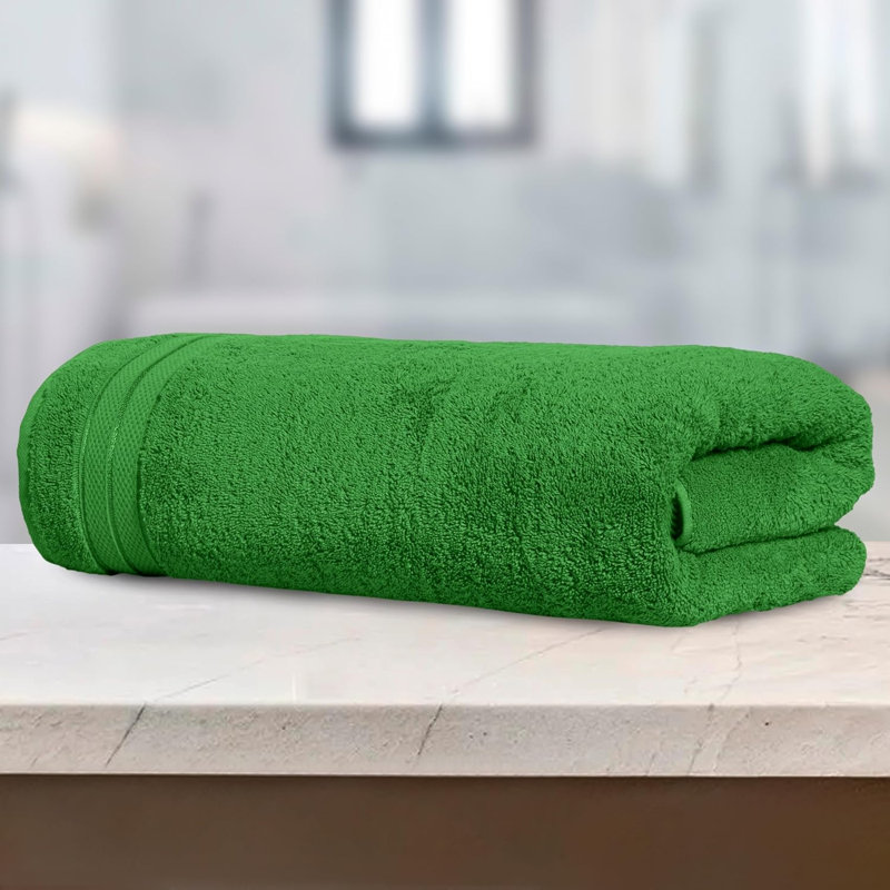 Elegant Comfort 100% Turkish Cotton Viscose Jumbo Bath Towel - Hotel Spa Quality Extra Large 35 X 70 Inch Bath Towel Ultra Soft