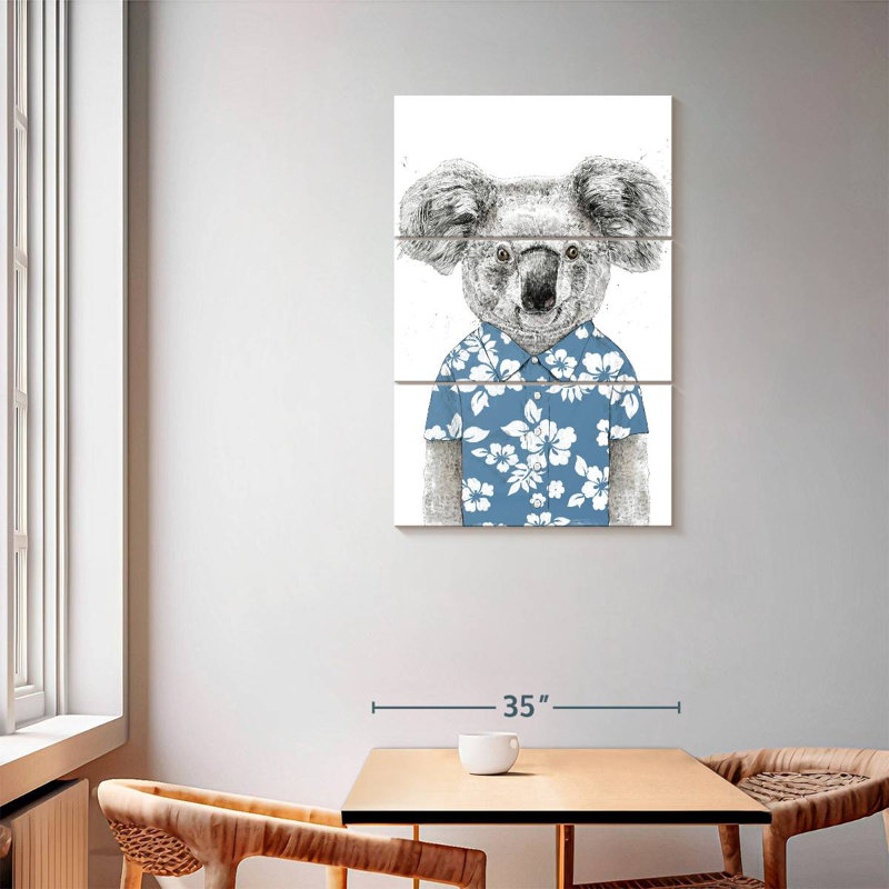 Summer Koala, 57" H x 36" W