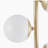 3-bulb floor lamp, with marble base