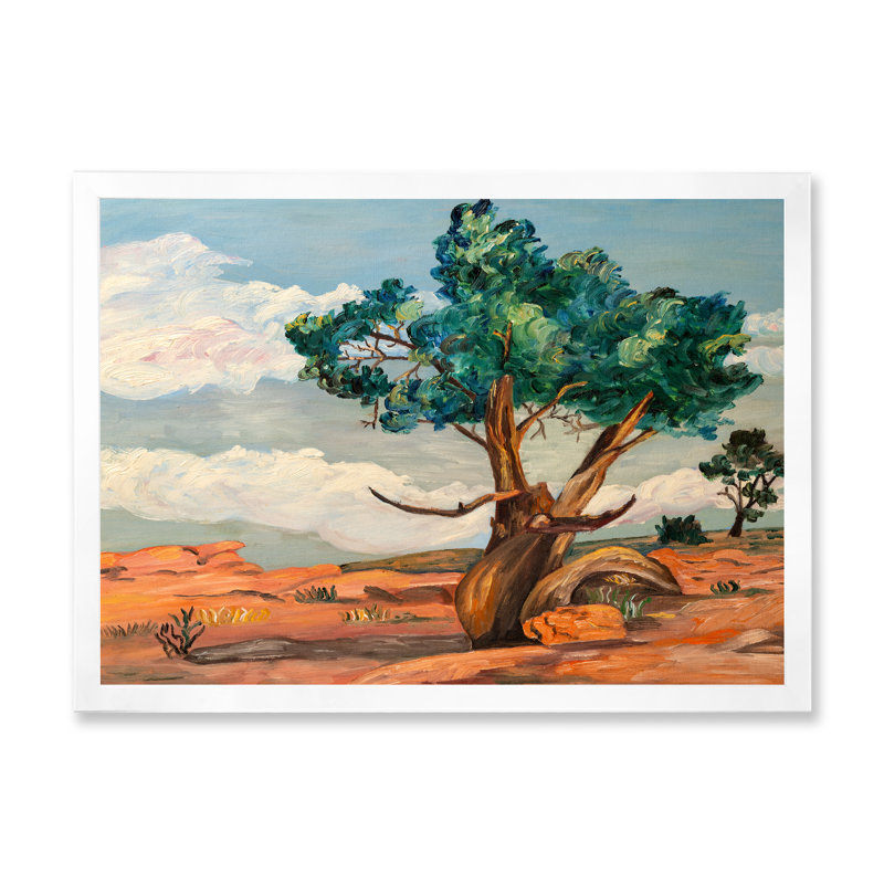 «Desert Tree Near Grand Canyon», reproduction d'art sur toile traditionnelle, H 12 po x l 20 po x P 1,5 po