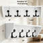 Portemanteau mural avec crochets 24 po, 4 crochets robustes pour vestibule, salon, vestibule et vestibule