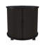 Table de chevet cylindrique moderne à 2 niveaux avec station de recharge et porte coulissante-509215072-509215074