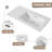 40" Wall-Mounted Bathroom Vanity With Ceramic Sink