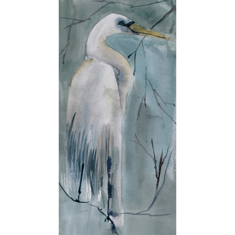 White Swan - Wrapped Canvas Print, 91cm H x 45cm W