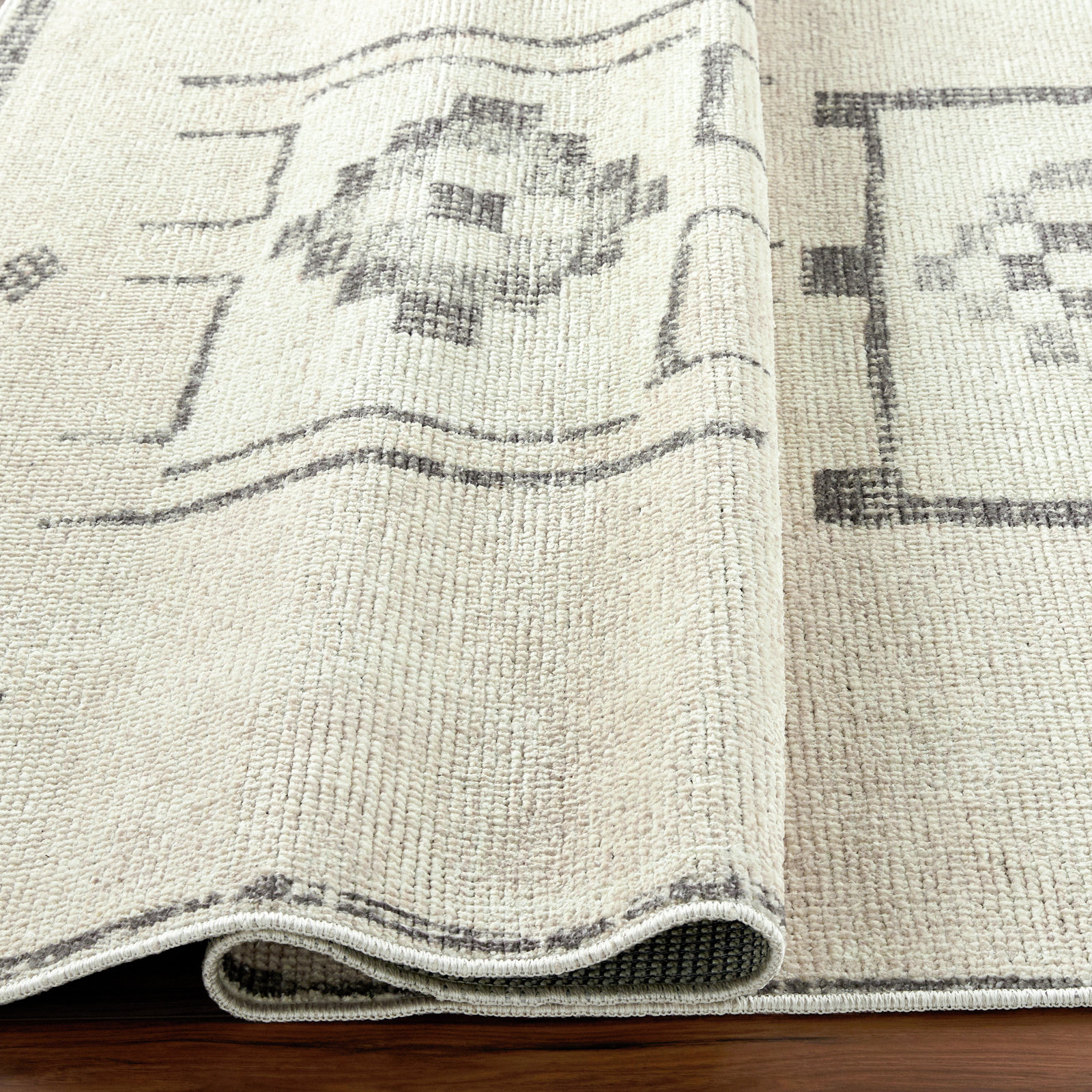 Becki Owens x Surya Solana Vintage Charcoal/Beige Area Rug, Rectangle 2'2" x 3'9"