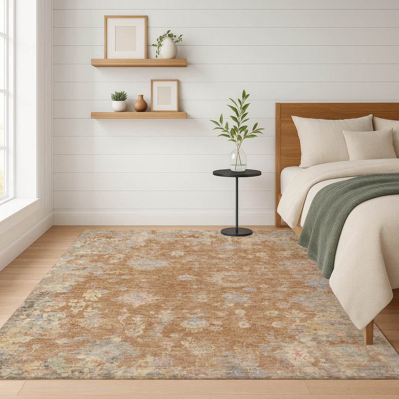 Tapis lavable à la machine de qualité supérieure Mayfield AMF2302, Cuivre, 10 pi x 14 pi