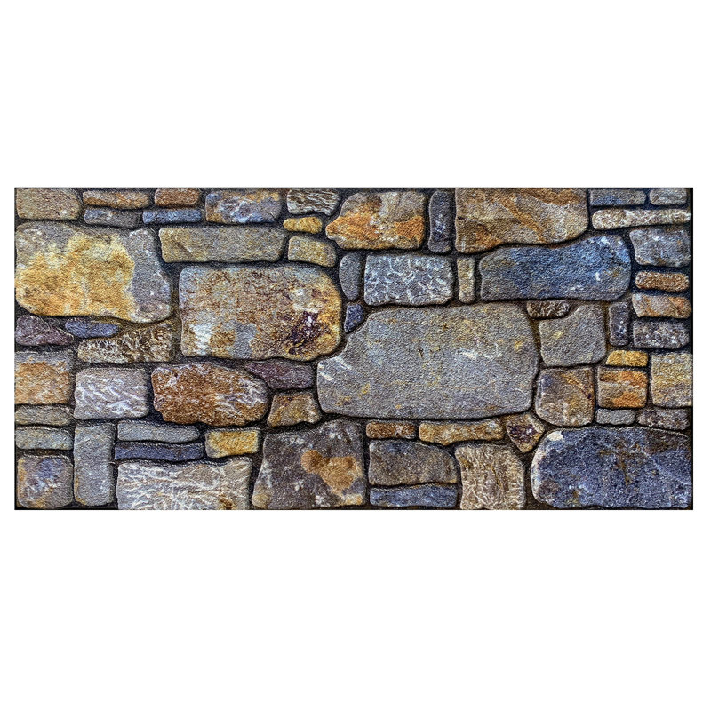 19.7" x 39.4" Wall Paneling (5-pack), Periwinkle Ginger