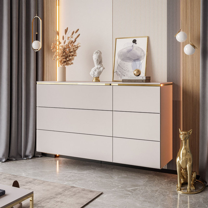 138cm W 6 - Drawer Chest of Drawers