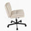 Office Chair With Leather Upholstered, Swivel, Adjustable Height, Wheels