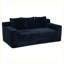 Canapé en velours côtelé 72,2 pouces | Aucun assemblage requis | Conception à assise profonde | Conception compacte adaptée aux appartements | Sièges ultra-confortables | Convient à une chambre à coucher-31376088