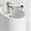 Lavabo de salle de bain piédestal circulaire St. Tropez