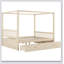 Wooden Canopy Bed With Storage Drawers-403243044-403243034