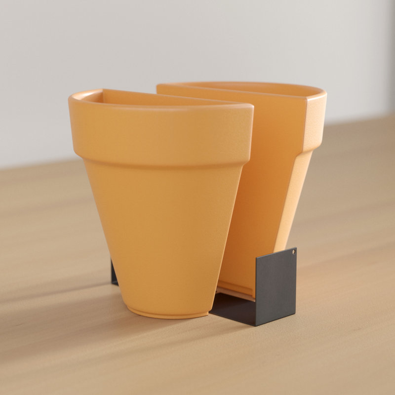 Natural Modern Plastic Non-Skid Bookends