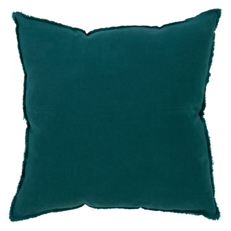 Coussin en lin Filia, Vert jaspe
