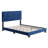 Pisa Velvet Upholstered Platform Bed Frame with Adjustable Headboard, Solid Wood Beam Support System, No Box Spring Required-2110187614-2110187601