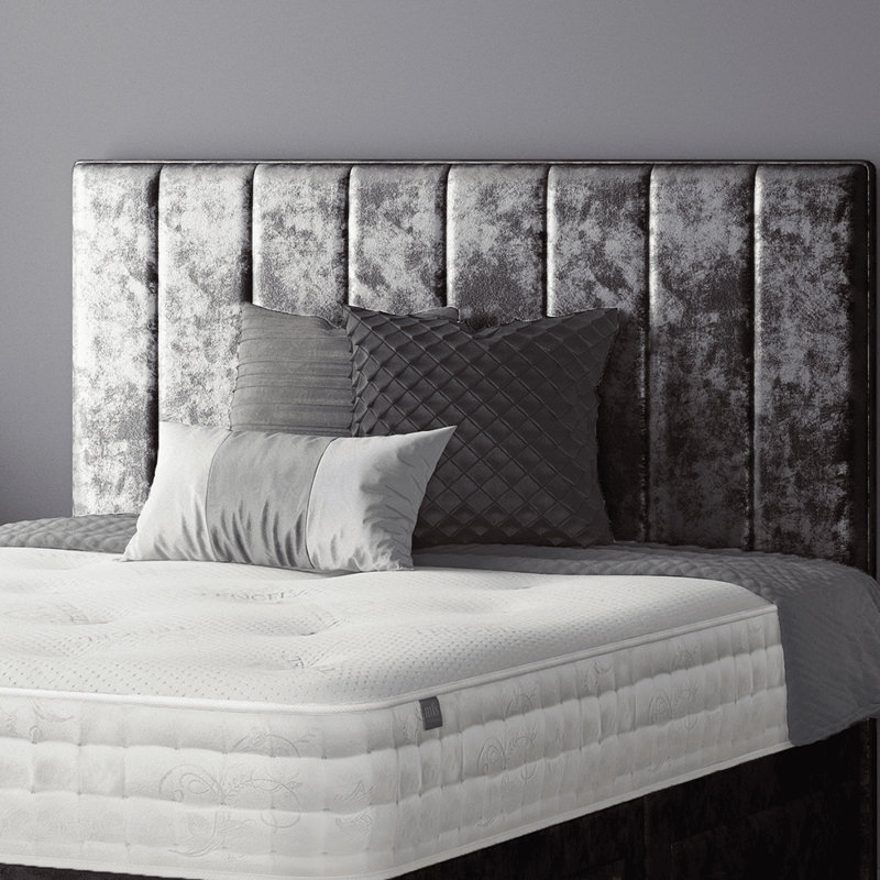 Hedley Upholstered Headboard, Double (4'6), Amethyst
