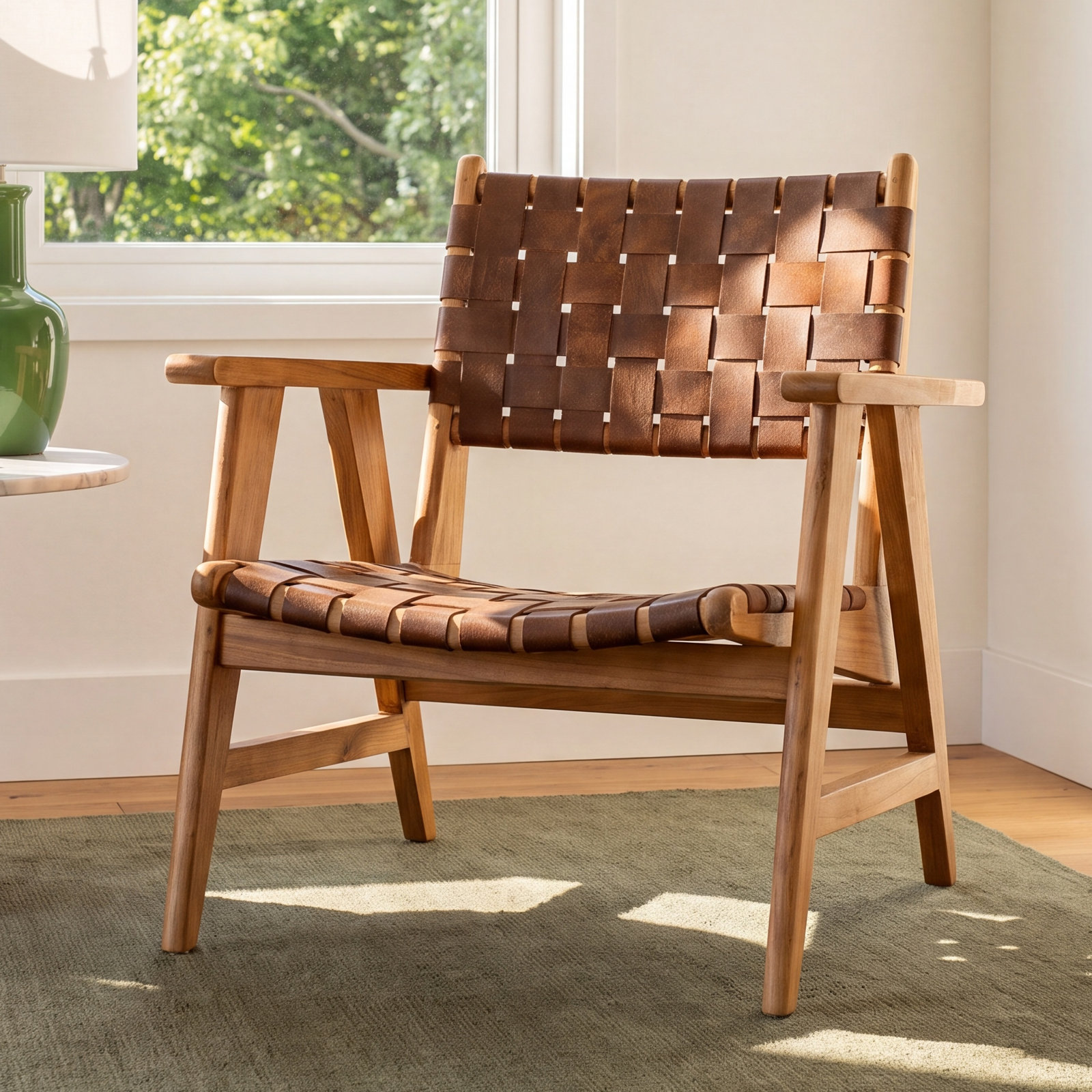 Sutri Genuine Leather Armchair