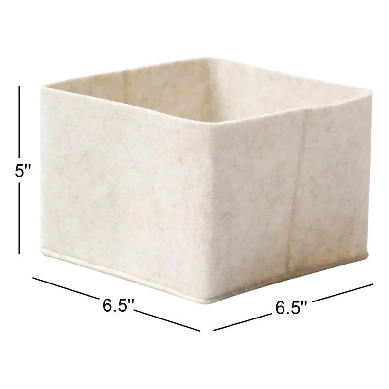 Flex Felt Storage Bin - Petite, Beige