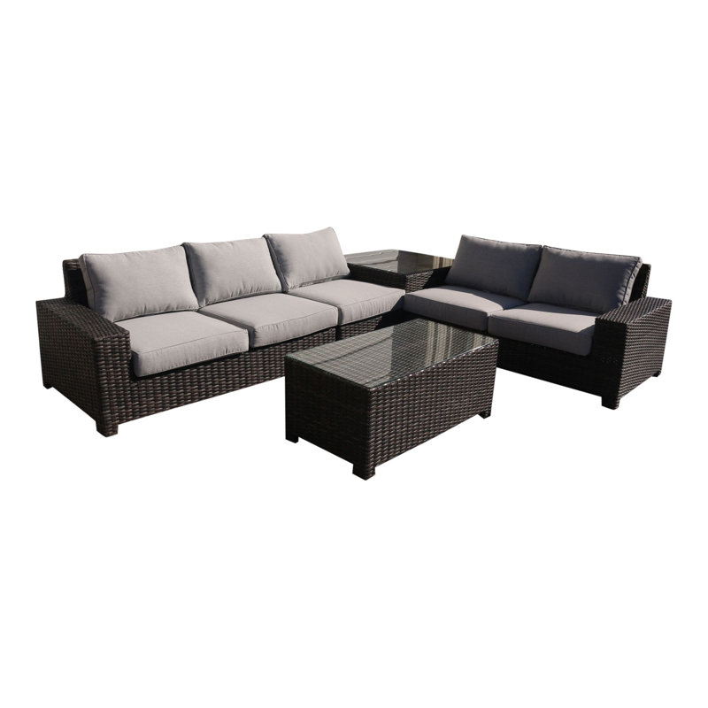Chaise de patio avec coussins Thunell