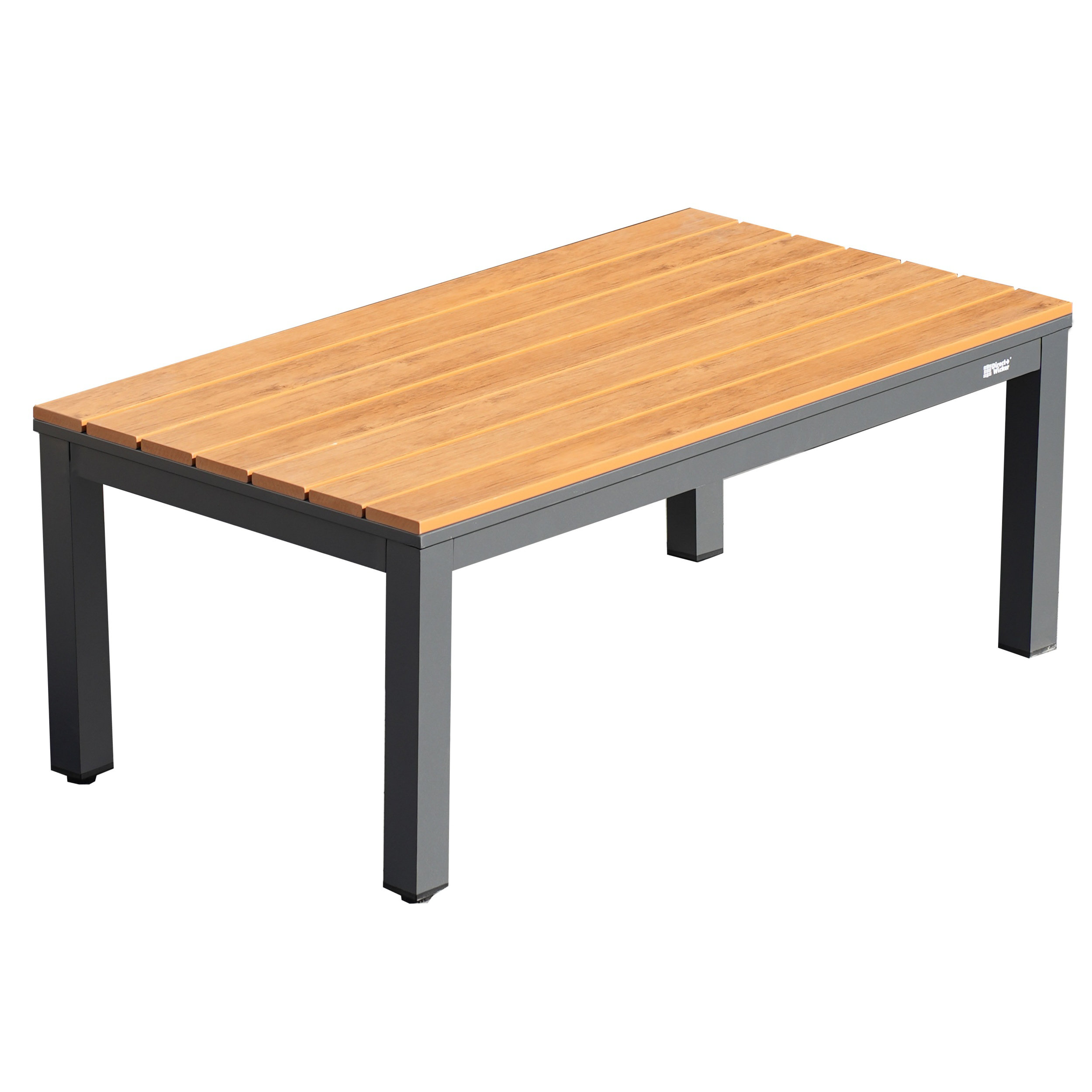 Sanil 43.3"*23.6"*16.6" Outdoor Patio Aluminum Rectangle Coffee Table