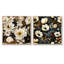 Savoy - Ensemble de 2 collages floraux carrés-101855962-101855963