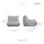 Fauteuil d'appoint 33,5 po Luxury & Modern Luxury-1787446912