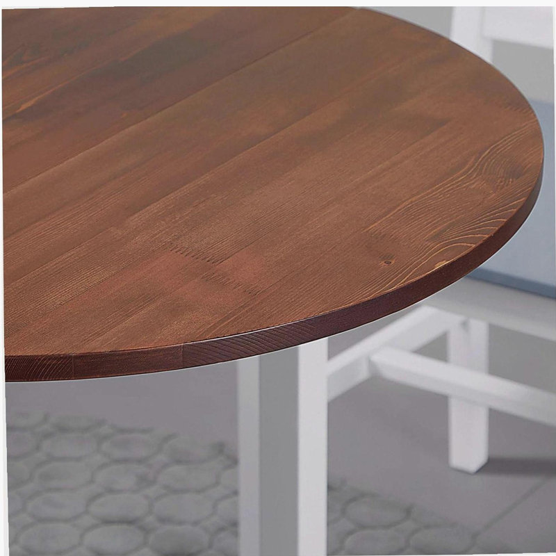 55" Solid Wood Kitchen Table, Drop Leaf Tables for Small Spaces, Folding Dining Table, Brown