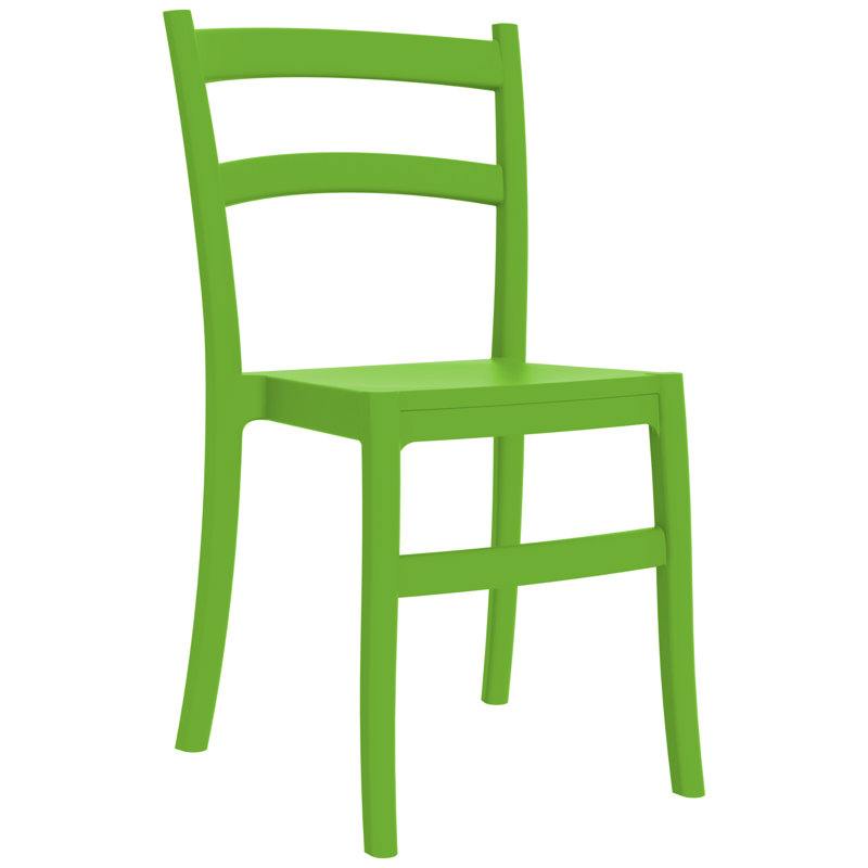 Jantzen 18'' H Stacking Side Chair, Tropical Green