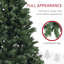 Arbre de Noël artificiel 9 pi, arbre de Noël avec 2132 branches, ouverture automatique, décoration des Fêtes avec base en acier pour bureau à domicile-1861622208-1861622220