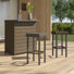 2 - Person Wicker Patio Dining Set with Rectangular Table