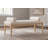 Priscilla Linen Textured Fabric Bench-1207316858-1207616445
