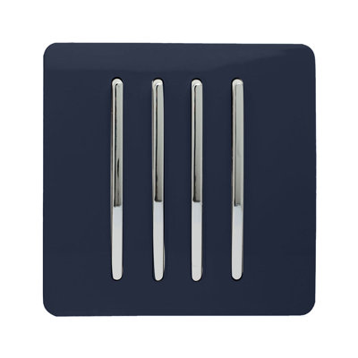 Trendi Switch 4 Gang 1 or 2 way Rocket Light Switch