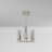 A46DB5D623C3464781DD2627BE1DFC02 Sikes 16 In. 6-Light Pendant Fixture (Satin Platinum)