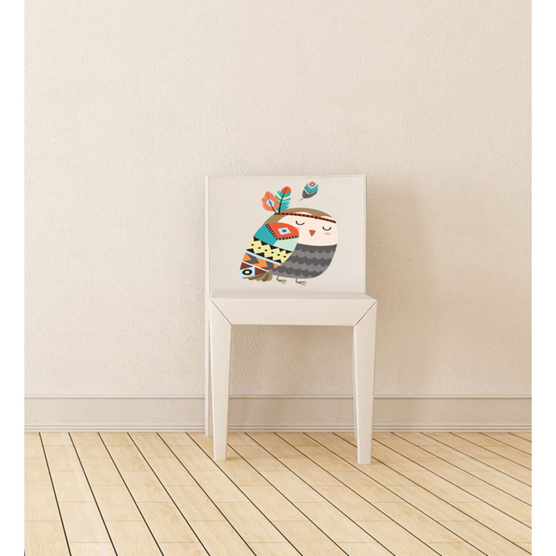 Adhésif décoratif hibou Boho, 10 po x 15 po