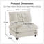 Canapé 73 LSF chenille - beige-1770341731