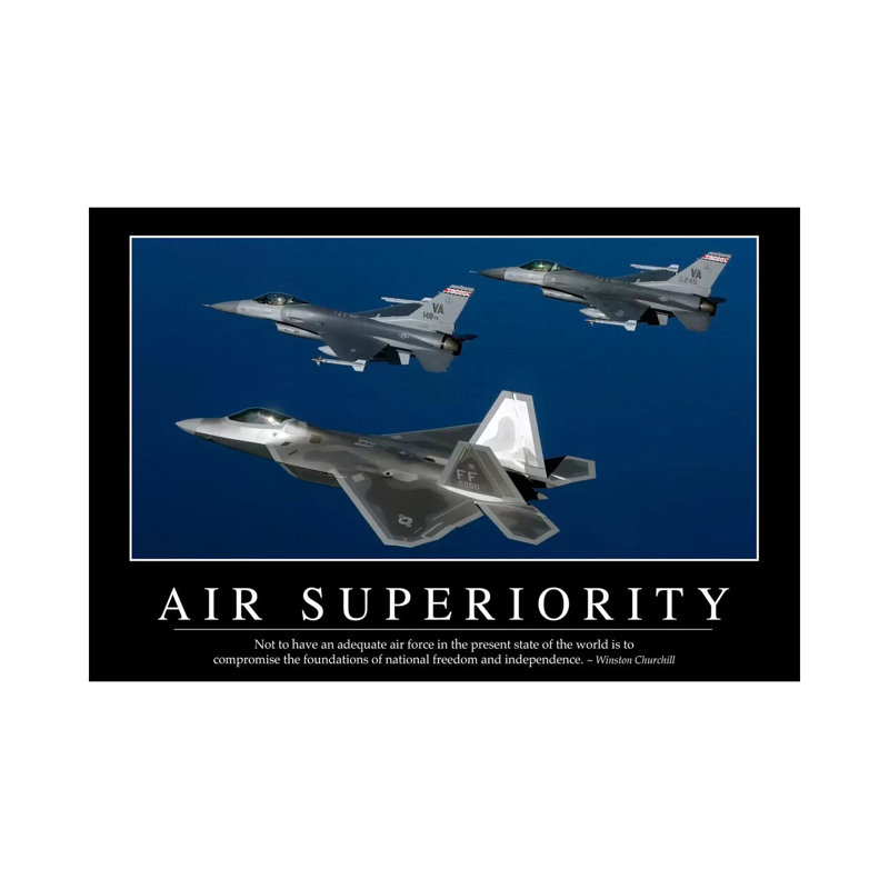 Air Superiority by Stocktrek Images - Wrapped Canvas Print, 20.32 cm H x 30.48 cm W