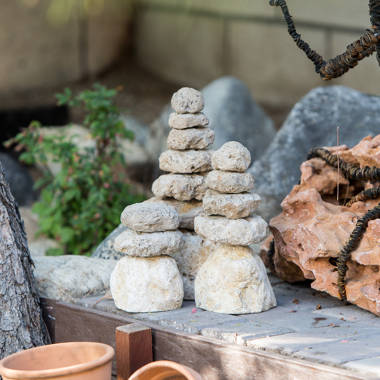 Stacked Rocks - pebble towers for a garden accent