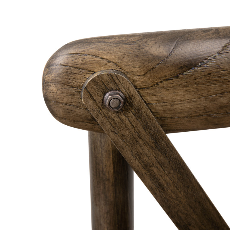 Chaise de bistro en bois Aroust, Brun, 2