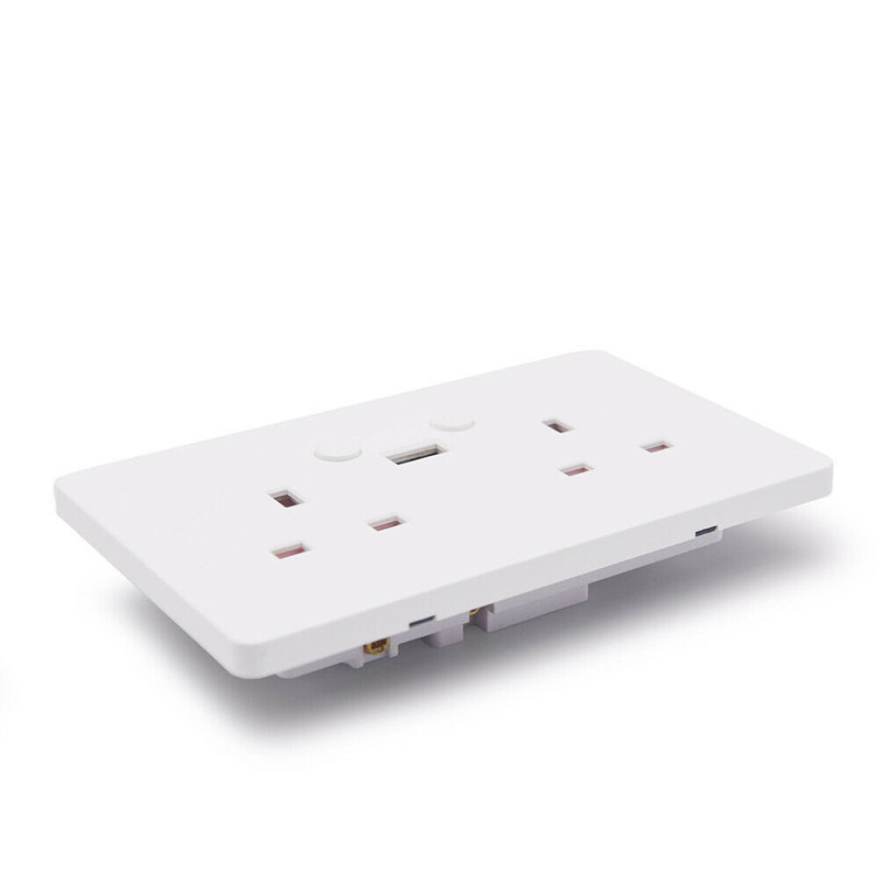 Ener-J Smart WiFi 13A Twin Wall Socket with Type C Port White 250V