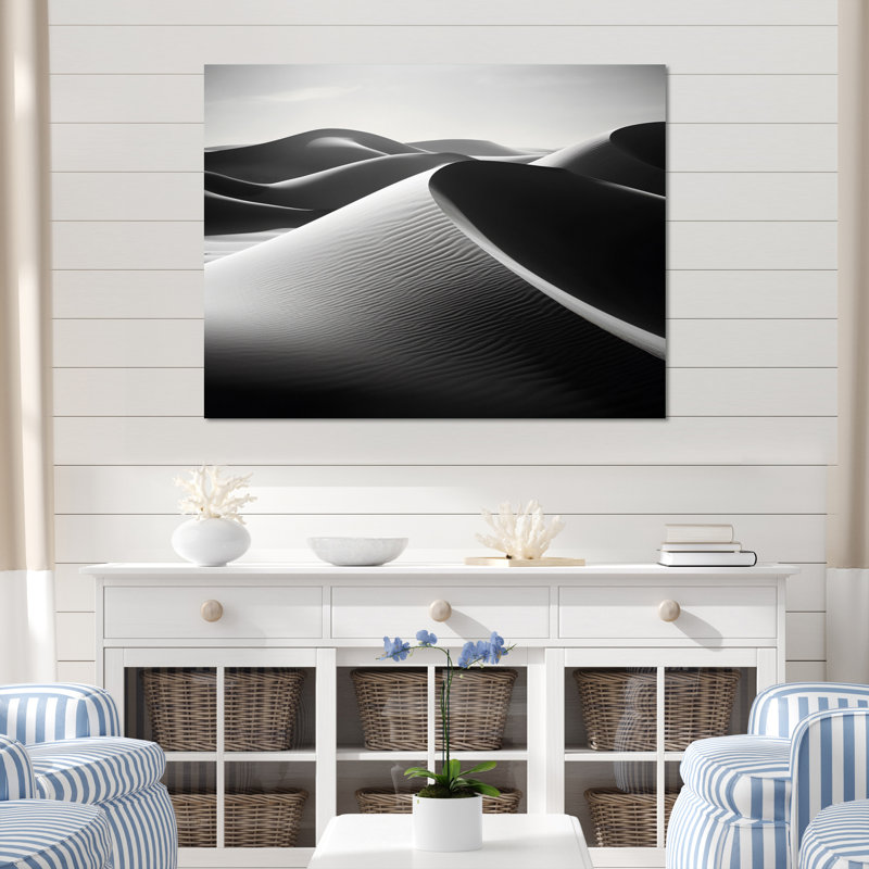 Photo de plage - Sable ensoleillé - impression, H 34 po x l 44 po, Toile tendue