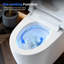 BCANHOME Smart Toilet with Tankless Bidet Wash, Auto Open Lid, 1.28 Gallons Auto Dual Flush, Heat Seat, Warm Wash/Dryer, Soft Closing, Remote Control