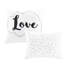 Édredon double / grand imprimé métallique - imprimé géométrique argenté sur fond blanc, microfibre douce, 2 taies décoratives, coussins décoratifs, style moderne pliable-121313517